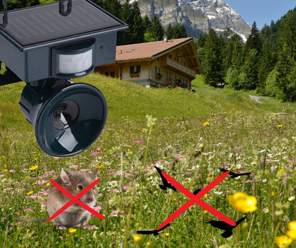 Ultrasonic repellent with integrated solar panel | BeSmart™